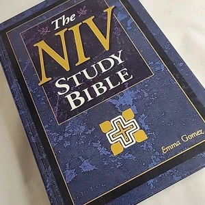 NIV Study Bible Hardcover Concordance Study Notes Maps Charts Helps 1995 - Picture 1 of 10