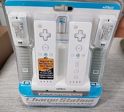 Nyko Charge Station Dock White Nintendo Wii Remote New Sealed! - Image 1 of 4