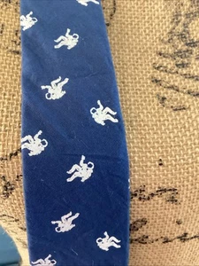 Boys Astronauts In Suits Necktie Youth Tie Navy Cotton - Picture 1 of 7
