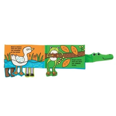 Libro de actividades sensoriales para bebés/niños pequeños Melissa & Doug K's Kids “¿De quién son los pies?” Foto 1 de 4