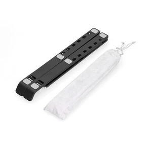(Noir) Support pour ordinateur portable de bureau pliable en alliage d'aluminium support pour ordinateur portable SG - Photo 1/22