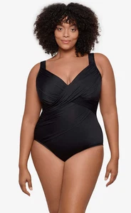 Miraclesuit Women's Swimwear Plus Tummy Control Underwire Bra One Piece , 18W - Picture 1 of 1