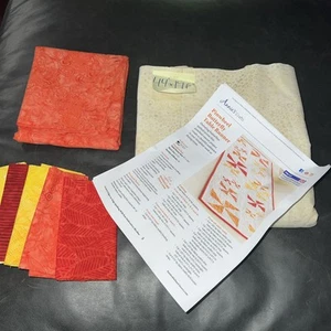 New Annie’s Orange, Yellow & White PinWheel Table-Runner Quilt Kit 51”x14 1/2 - Picture 1 of 5