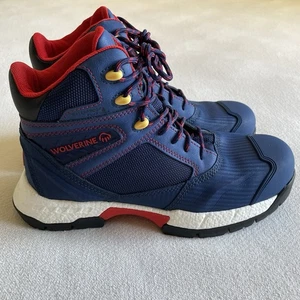 Wolverine x Red Bull Scramble Series Men Size 10 Rush Ultraspring Work Boot Blue - Picture 1 of 11