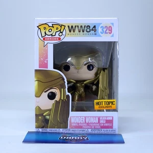Wonder Woman Golden Armor #329 Hot Topic Exclusive - Brand New - Funko POP Heroe - Picture 1 of 8