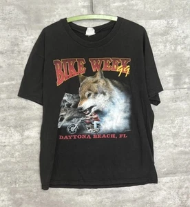 Vintage Daytona Bike Week Wolf Pack 1999 Biker Design USA Shirt Size Large - Bild 1 von 9