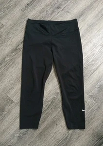 Nike Leggings Womens XL Black Therma-Fit One High Waist 7/8 Training Gym Active - Picture 1 of 10
