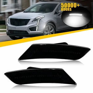 2PCS Smoke Case LED White Side Marker Light Fit 2019-2024 Chevy Blazer GM2550199 - Picture 1 of 19