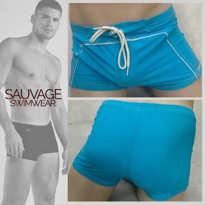 Traje de baño Sauvage corte cuadrado mediano ligeramente usado 80 % nailon/20 % spandex Foto 1 de 4