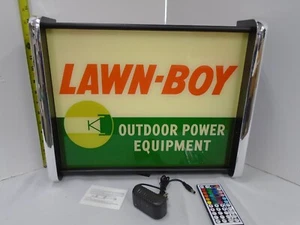 Lawn-Boy outdoor power LED Display lighted sign lightbox Wall light - Picture 1 of 5
