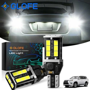 White 921 T15 LED Reverse Backup Light Bulbs for 2011-2020 2021 2022 Lexus GX460 - Picture 1 of 11