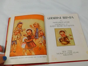 Vintage 1942 GERALDINE BELINDA  By Marguerite Henry Illustrated Platt & Munk - Bild 1 von 11