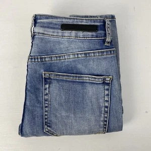 Decjuba Womens Mid Rise Distressed Biker Skinny Stretch Jeans Size 8 GUC JCS2DB2 - Picture 1 of 8