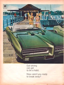 1967-1969 Wide-Track Pontiac 2-page + 1-page Print Ads - Picture 1 of 3