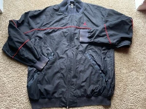 Air Jordan III 3 Black Cement Jacket/ Windbreaker XXL 286916-011 Elephant Print - Picture 1 of 18