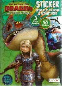 How To Train Your Dragon Hidden World Coloring Stickers Children Girls Boys Kids - Picture 1 of 6