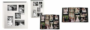 Pioneer Collage Frame Embossed Wedding Sewn Leatherette Cover Photo Album,... - Picture 1 of 4