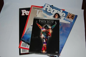 Michael Jackson tributo 3 revistas y This Is It 2 discos DVD sin abrir - Imagen 1 de 6