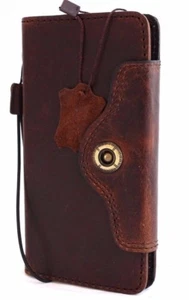 Genuine Natural leather case for Huawei Nexus 6P wallet hard cover book Davis uk - Picture 1 of 8