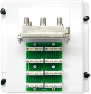 CHANNEL VISION C-0227 1x7 110 Phone & 1x8 Coax Video Combo Module - Picture 1 of 1