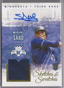 2016 DIAMOND KINGS MIGUEL SANO SKIZZEN & SWATCHES AUTOGRAMM TRIKOT AUTO #'d 25 - Bild 1 von 1