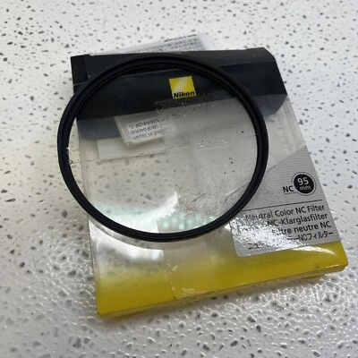 Nikon 95mm Screw-on Filter Neutral Clear NC-95 Glass Filter F/S w/ CRACKED - Image 1 of 3