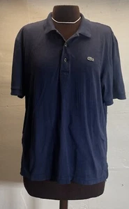 Lacoste Sport Polo Shirt Mens Size 4 Medium Blue Short Sleeve 100% Cotton Soft - Picture 1 of 9