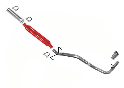 Tubo silenciador de soldadura de rendimiento para Toyota Tacoma 2,7 L 95-04 121,9" distancia entre ejes Foto 1 de 4