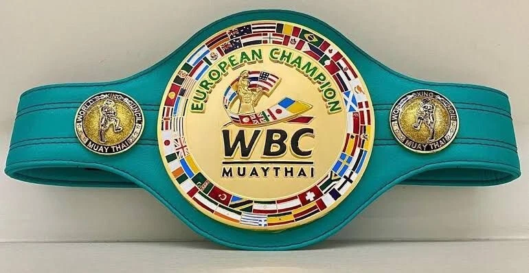 New WBC  European Champion Muaythai Boxing Wrestling Championship Belt - Image 1 of 1