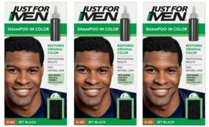 BL Just For Men Shampoo In #H-60 Hair Color Jet Black - **THREE PACK** - Picture 1 of 1