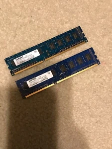 2 ELPIDA RAM Sticks 2GB & 1GB 2Rx8 PC3-10600U-9-10-B0 & 1Rx8 PC3-10600U-9-10-A0 - Picture 1 of 2