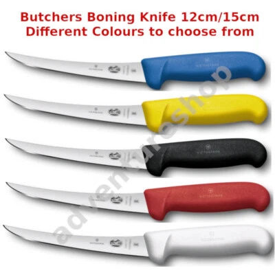 Cuchillo deshuesador Victorinox 12/15 cm hoja estrecha curva carnicero carne pescado fibrox Foto 1 de 4