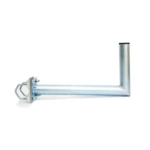 Soporte de barandilla 40cm SAT mástil pluma balcón soporte pared ángulo L soporte 48mm - Imagen 1 de 5
