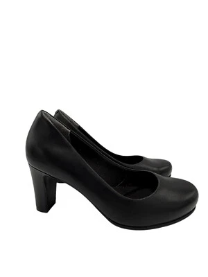 Zapatos de tacón alto Rockport Total Motion Leah cuero negro V75942 talla 8M Foto 1 de 4