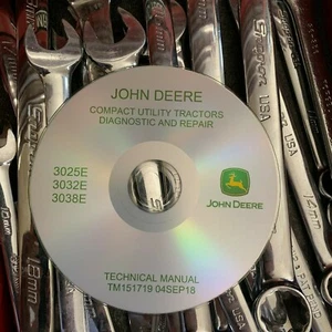 John Deere 3025E 3032E 3038E Compact Tractors Service Repair Manual TM151719 CD - Picture 1 of 2