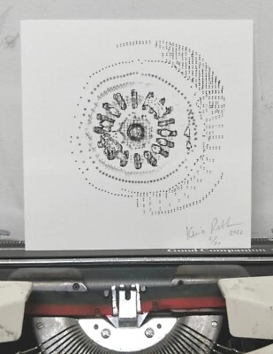 Пишущая машинка Keira Rathbone Art Studio Sale ограниченное издание Печать лимонные пипсы в раковине - Изображение 1 из 3