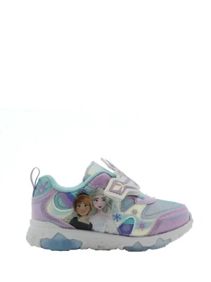 Disney Frozen 2 Anna & Elsa Zapatilla Deportiva Brillante Iluminada Niñas Pequeñas  Foto 1 de 4