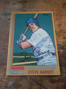 Baseball Art Card Print of Steve Garvey, 1982 - Picture 1 of 2