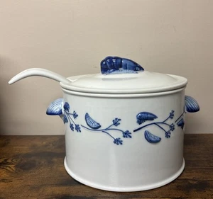 Ocean Blue Seafood Collection Tureen with Ladle by Artland - Picture 1 of 12