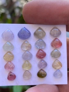 Umba Saphir Herz Cabochons glatt poliert Stück 20 WT 17,15 cts Größe 5mm-7mm - Bild 1 von 5