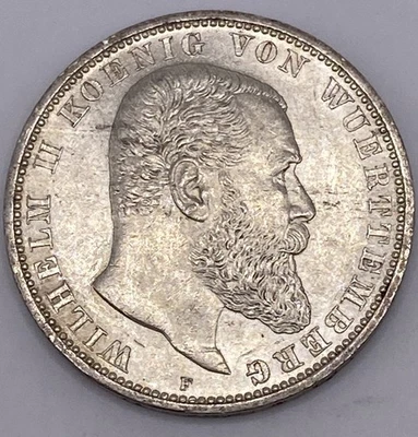 1913 Germany States 5 Funf Mark.900 Silver Coin Wilhelm II German Empire Prussia - Image 1 of 4