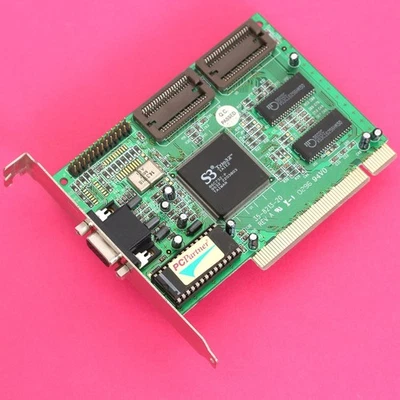 PC Partner S3 ViRGE 325 86C325 PCI 1MB VGA Video Graphics Display Card - Image 1 of 4
