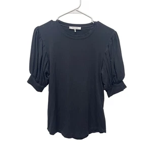 FRAME T-shirt blusa manica a palloncino nera taglia media - Foto 1 di 5