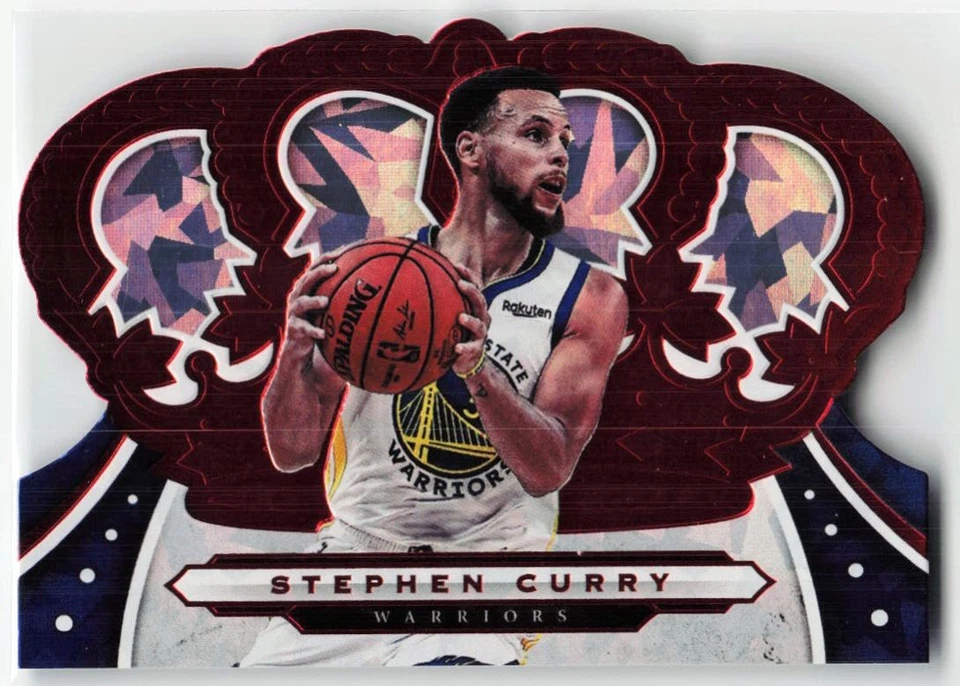 Panini Crown Royale 2019-20 cristal rojo Stephen Curry #67 15/49 Golden State Foto 1 de 2