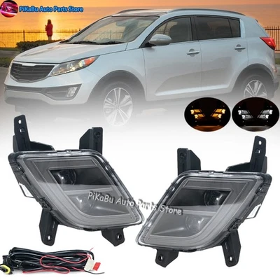 1 par de luces antiniebla LED delanteras de circulación diurna DRL para Kia Sportage 2011-2015 Foto 1 de 4