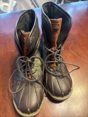 Tommy Hilfiger Bota Infantil Talla 3 Charles Tobillo Pato Marrón Multicolor Foto 1 de 4
