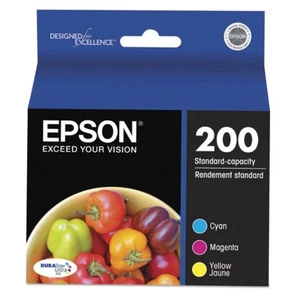 GENUINE Epson 200 Tri-Color Ink Cartridges COMBO PACK Exp 12/2025 NEW & Sealed! - Picture 1 of 1