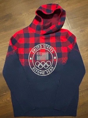 Polo Ralph Lauren Hombres S Lana Sudadera con Capucha EE. UU. Estados Unidos Beijing Equipo Olímpico Foto 1 de 4