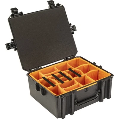 Pelican Vault V600 Large Equipment Case with Lid Foam and Dividers, Black