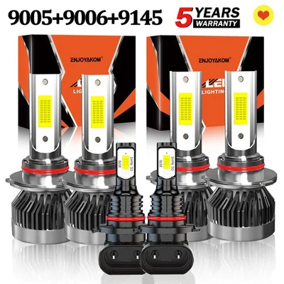 Combo faros LED + luces antiniebla kit 6x bombillas para GMC Sierra 1500 HD Classic 2007 Foto 1 de 4